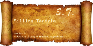 Silling Terézia névjegykártya