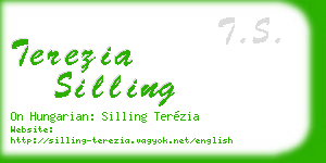 terezia silling business card