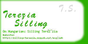 terezia silling business card